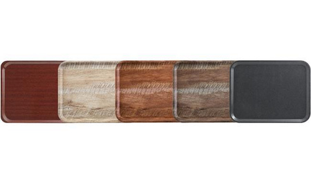 Taca laminowana Capri, prostokątna z gładką powierzchnią granitowo - grafitowy CAMBRO