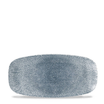 Talerz prostokątny 127 x 269 mm Raku Topaz Blue