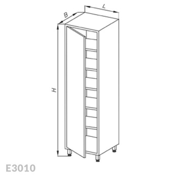 Szafa magazynowa Egaz E3010 1800x400x600 mm