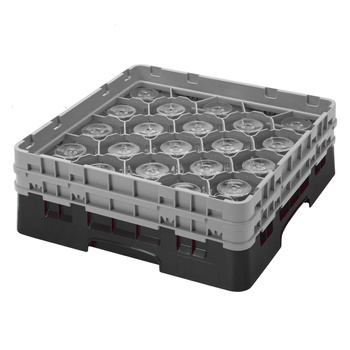 Kosz na kieliszki  sr. 9,84 cm, wys. 25,8 cm czarny