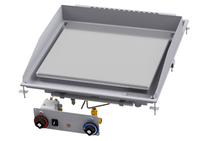 FTLRD-87 GS ﻿﻿﻿Płyta grillowa gazowa gładko-ryflowana chromowana