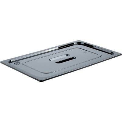Pokrywa GN 1/6 z poliwęglanu czarna, Stalgast 156002