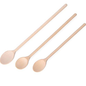 Łyżka kuchenna drewniana, zestaw 3 szt. Hendi 525005