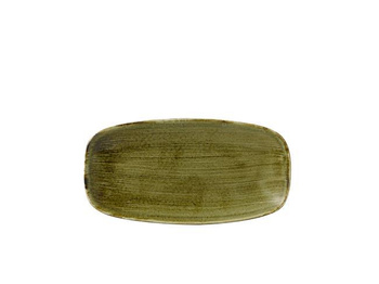 Talerz prostokątny 298x153 mm Stonecast Plume Green Churchill