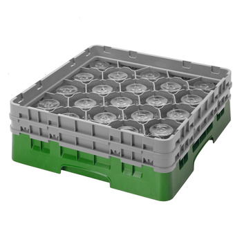 Kosz na kieliszki  sr. 9,84 cm, wys. 25,8 cm  zielony