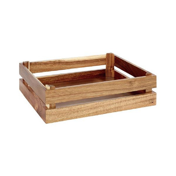 SUPER BOX  pojemnik drewniany GN1/2 akacja