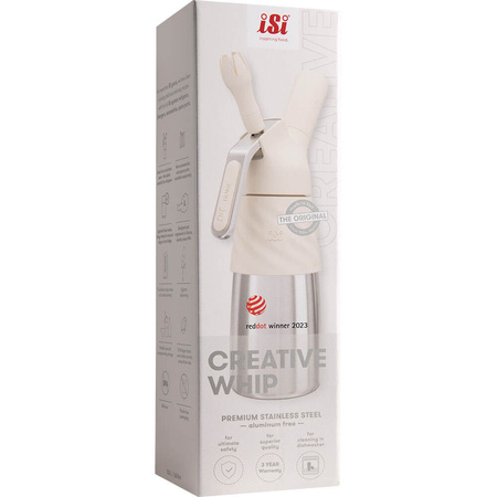 Syfon do bitej śmietany, iSi, Creative Whip, Standard, biały, V 0.5l