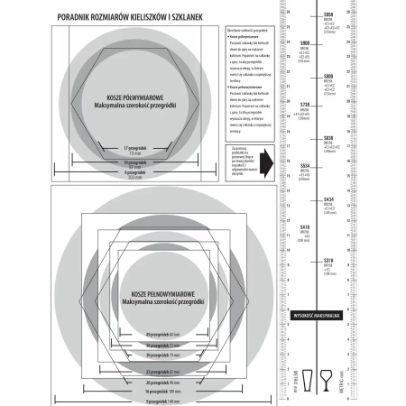Kosz na szkło - szklanki max.śr8.7 cm, wys. 21.6cm niebieski