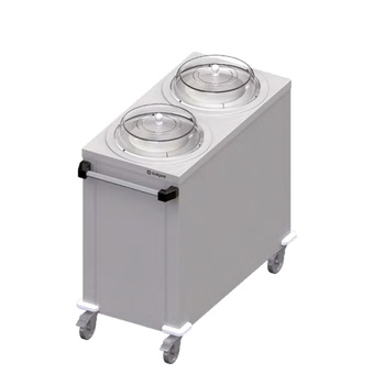 Dystrybutor talerzy neutralny podwójny mobilny 1000x510x880 mm