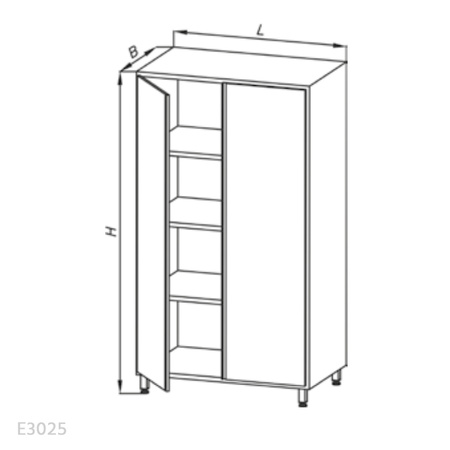 Szafa magazynowa Egaz E3025 1800x800x700 mm