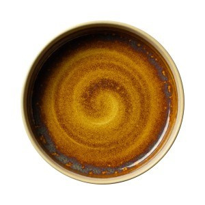 AURORA VESUVIUS AMBER talerz z wysokim rantem sztaplowany 202 mm /12