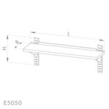 Półka wisząca przestawna pojedyncza Egaz E5050 2100x300 mm
