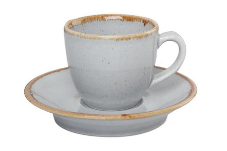 Filiżanka elegancka do espresso Ashen Seasons 80 ml szara