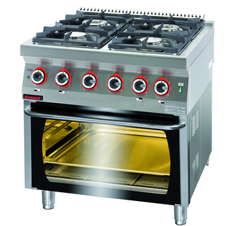 Kuchnia gazowa 4 palnikowa z piekarnikiem Kromet 700.KG-4/PE-2