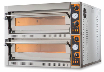 Piec do pizzy elektryczny | dwukomorowy | 12x36 | szeroki | TOP 66 XL/L (TecPro66 BIG/L)