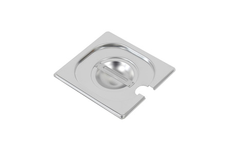 Pokrywa 1/6GN, z otworem na łyżkę