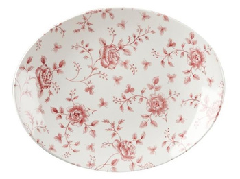 Talerz owalny 254x317 mm Rose Chintz Cranberry