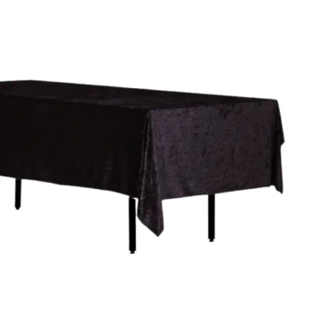 Obrus prostokątny aksamitny 280x160cm Velvet czarny
