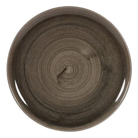 Stonecast Patina Iron Black STONECAST PATINA IRON BLACK TALERZ PŁASKI COUPE ŚR. 324 MM