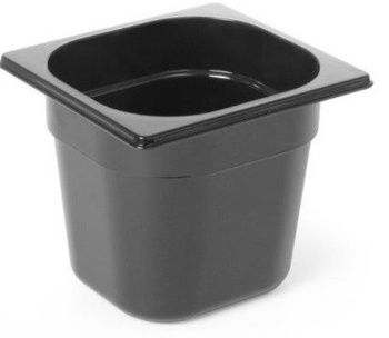 Pojemnik GN 1/6 200, poliwęglan czarny  Hendi 862704