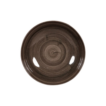 STONECAST PATINA IRON BLACK TALERZ PŁASKI COUPE ŚR. 217 MM