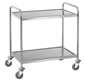 Wózek kelnerski 2-półkowy, nierdzewny, składany, Bartscher A300062