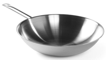 Patelnia wok, śr. 36 cm, nierdzewna Hendi Kitchen Line 839003