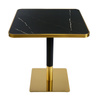 Stolik kawiarniany barowy ARP608 - kwadratowy, 70x70cm czarny
