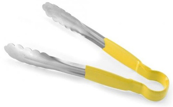 Szczypce do serwowania HACCP żółte, dł. 25 cm  Hendi 171899