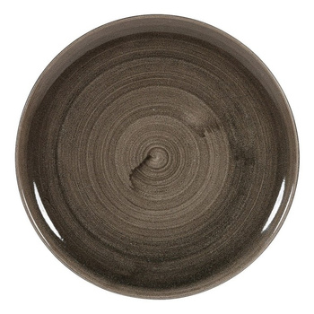 Stonecast Patina Iron Black STONECAST PATINA IRON BLACK TALERZ PŁASKI COUPE ŚR. 324 MM