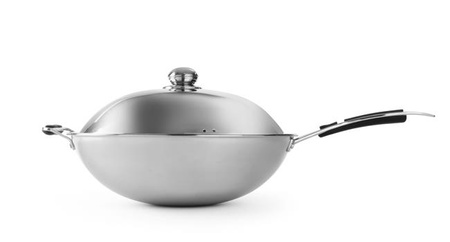 Patelnia indukcyjna wok, śr. 36 cm, nierdzewna Hendi 239773