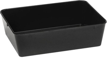 Pojemnik na mięso, 29x16x6 cm, melamina czarna  Hendi 568408