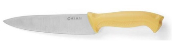 Nóż kucharski HACCP, dł. 32 cm,żółty, Hendi 842638