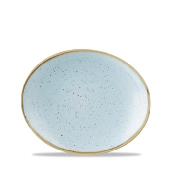 STONECAST DUCK EGG TALERZ OWALNY 160X192 MM