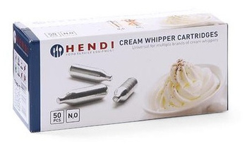 Naboje do syfonu do bitej śmietany Hendi 586907 - opak. 50 szt.