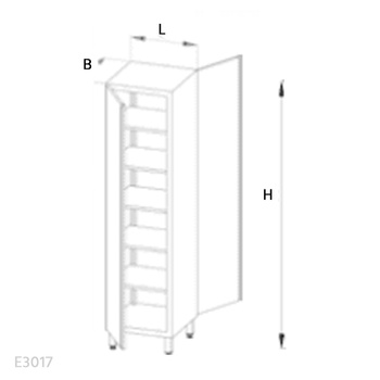 Szafa magazynowa Egaz E3017 1800x500x600 mm