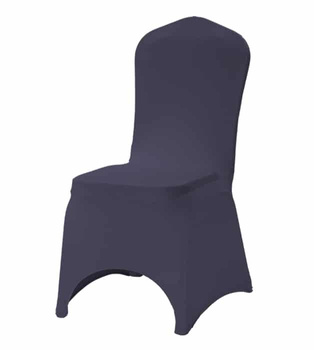 Pokrowiec na krzesło bankietowe kolor grafitowy