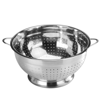 Cedzak, durszlak stojący z uchwytami, wysoki, O 280 mm