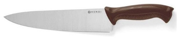 Nóż kucharski HACCP, dł. 38,5 cm, brązowy, Hendi 842799
