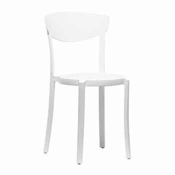 Krzesło kuchenne kawiarniane Domodo - białe