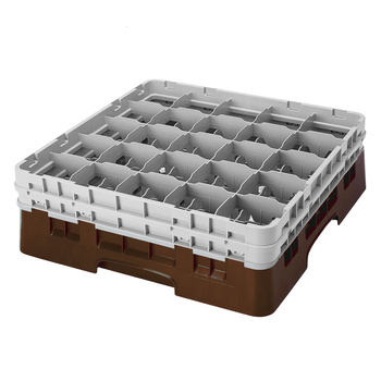 Kosz na szkło - szklanki max.śr8.7 cm, wys. 21.6 cm brązowy