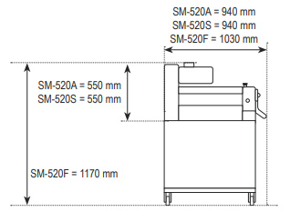 Wałkowarka piekarnicza | wałkownica do ciasta SM520F | wolnostojąca