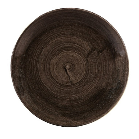 STONECAST PATINA IRON BLACK TALERZ PŁASKI COUPE ŚR. 288 MM