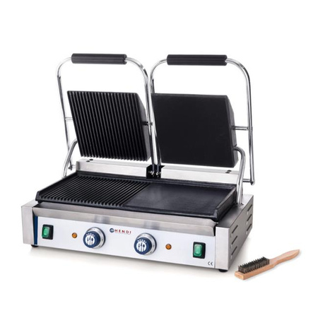 Kontakt grill Hendi 263907, podwójny