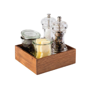 Skrzynka drewniana na przyprawy akacja