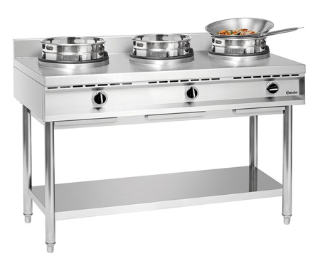 Kuchenka gazowa wok, 3 palniki