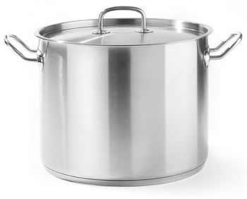 Garnek z pokrywą, poj. 5 l, śr. 20 cm, nierdzewny Hendi Kitchen Line 837207