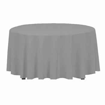 Obrus plamoodporny Fi320cm na stół bankietowy szary