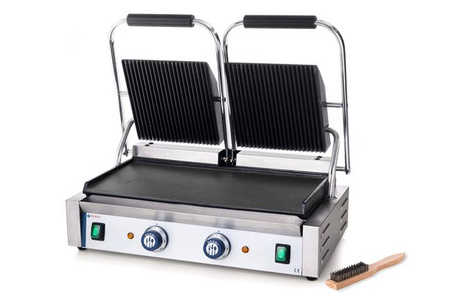 Kontakt grill Hendi 263808, podwójny