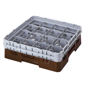 Kosz na szkło - śr. szk. 10,9, wys. 32 cm brązowy